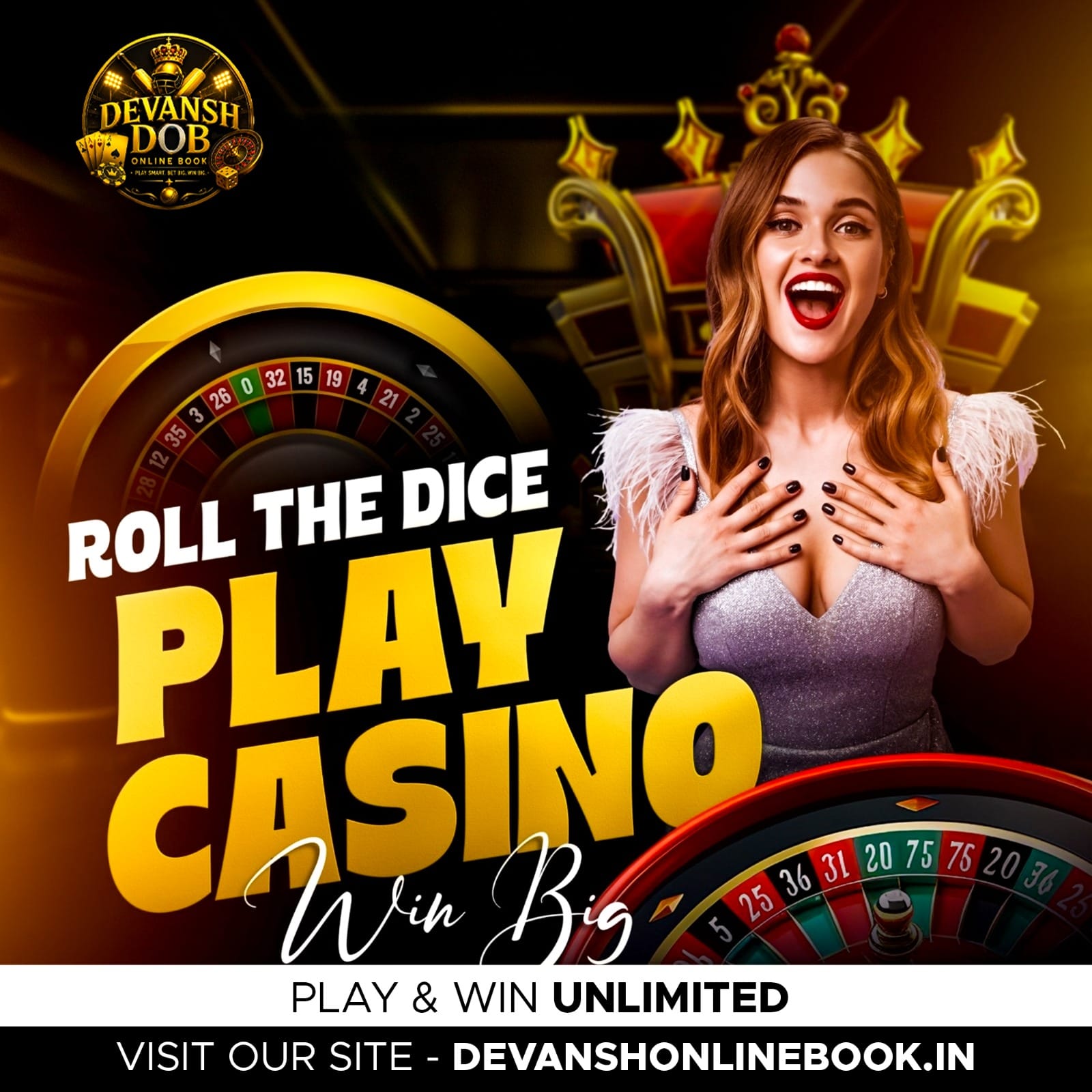 Roll The Dice - Play Casino, Win Big